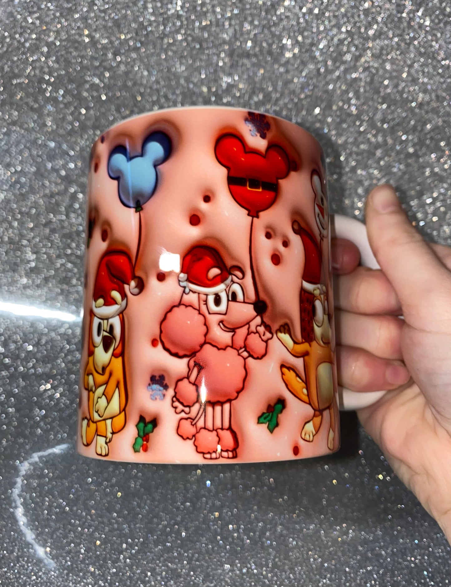 3D Bluey Christmas Mug ππ©΅