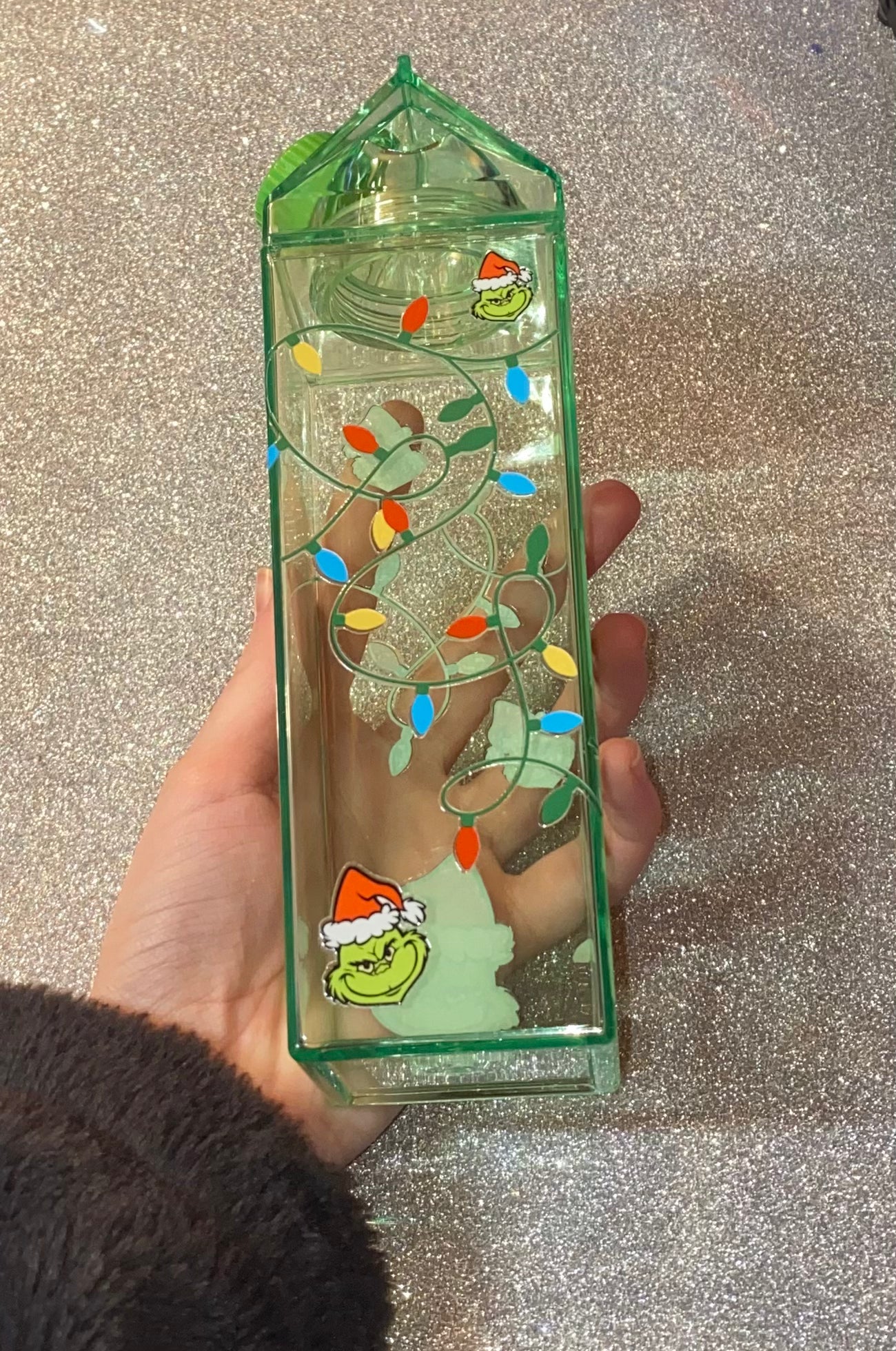 Grinch Milk Carton Water Bottle💚