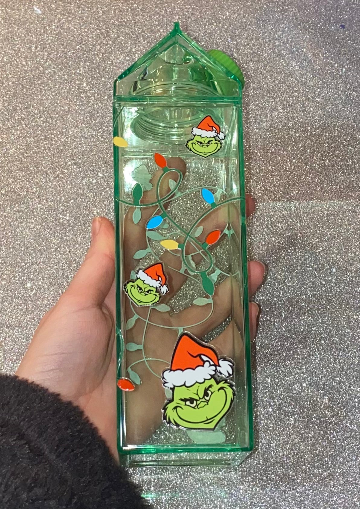 Grinch Milk Carton Water Bottle💚
