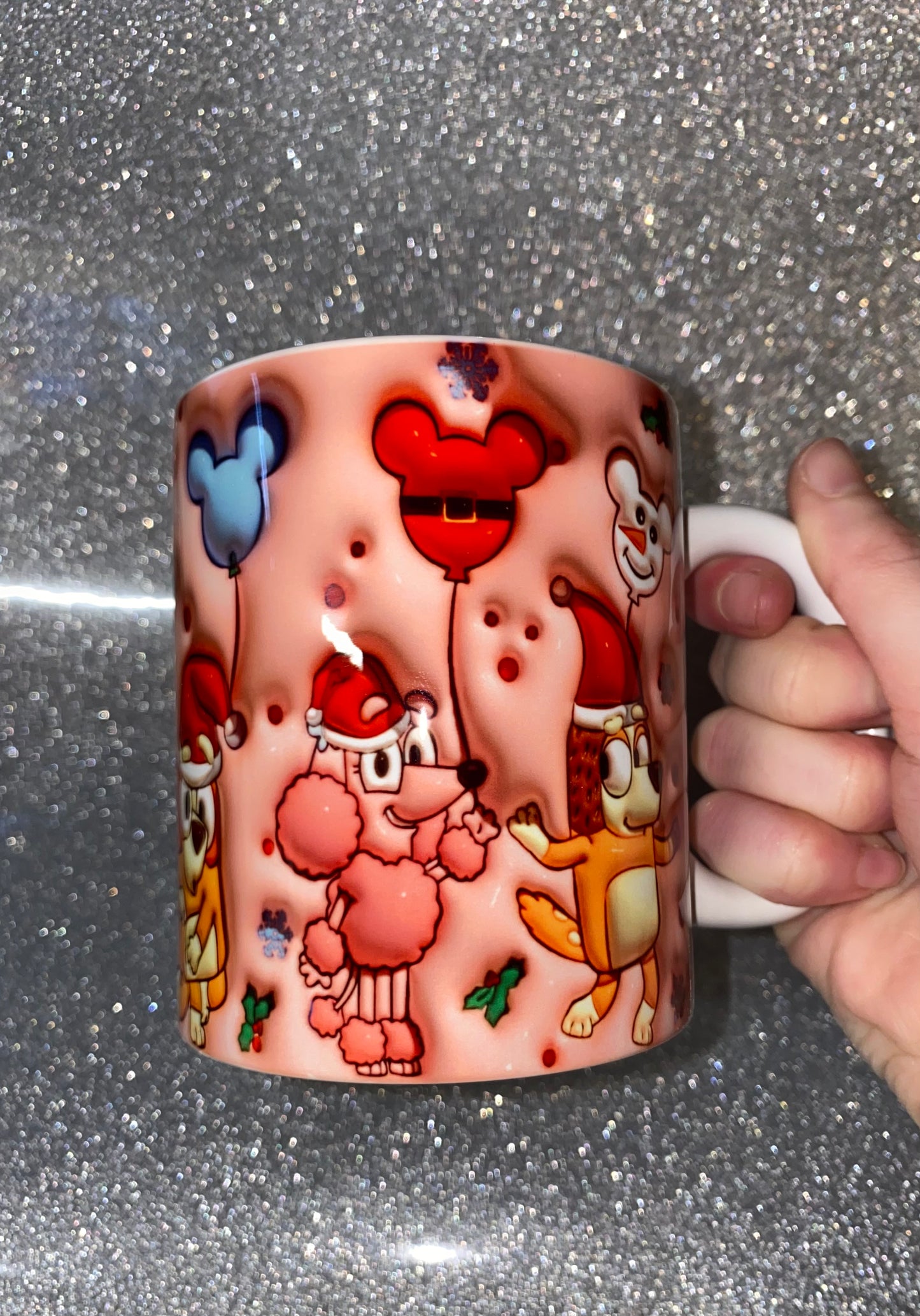 3D Bluey Christmas Mug ππ©΅