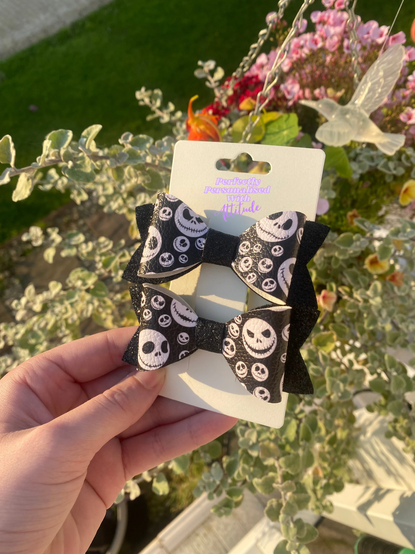 Skeleton Clip On Bows