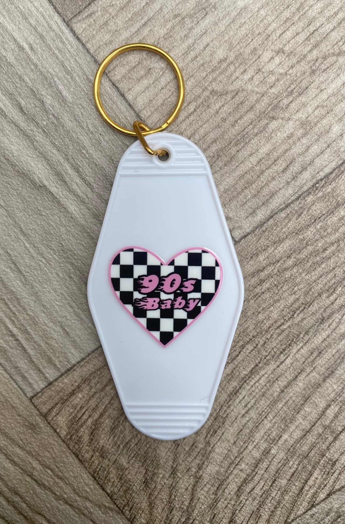 90s Baby Motel Keyring