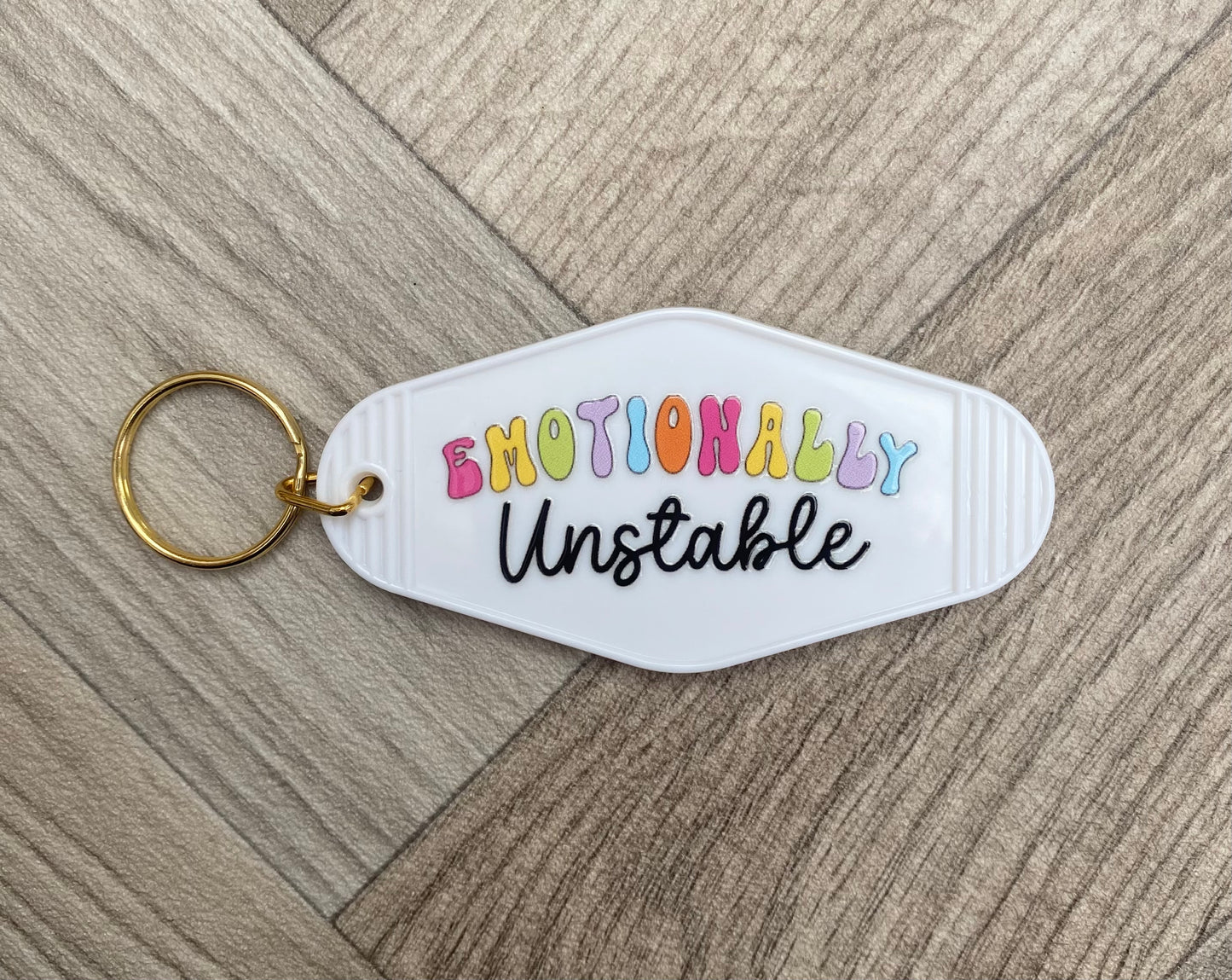 Emotionally Unstable Motel Keyring