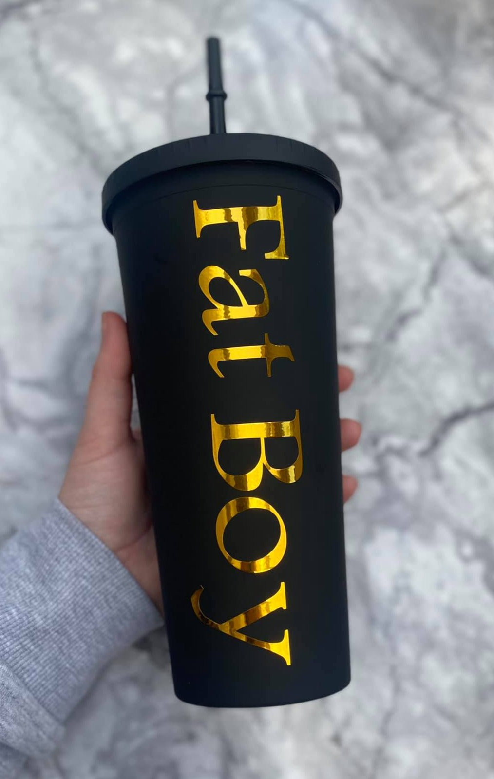 Double wall black tumblers
