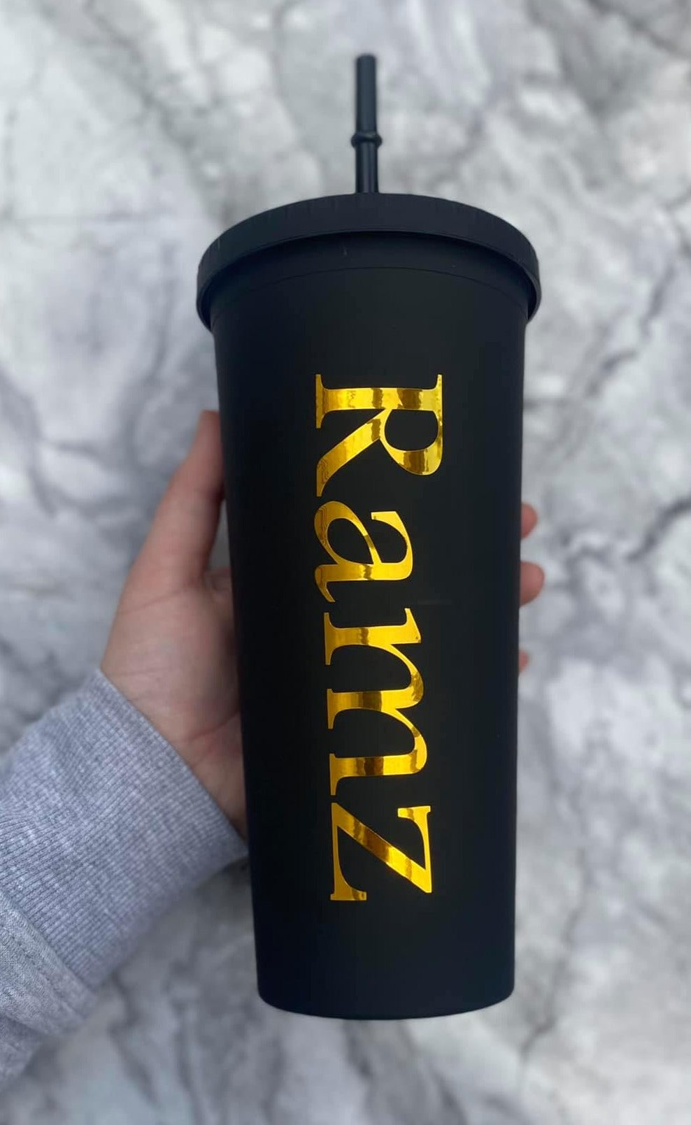 Double wall black tumblers