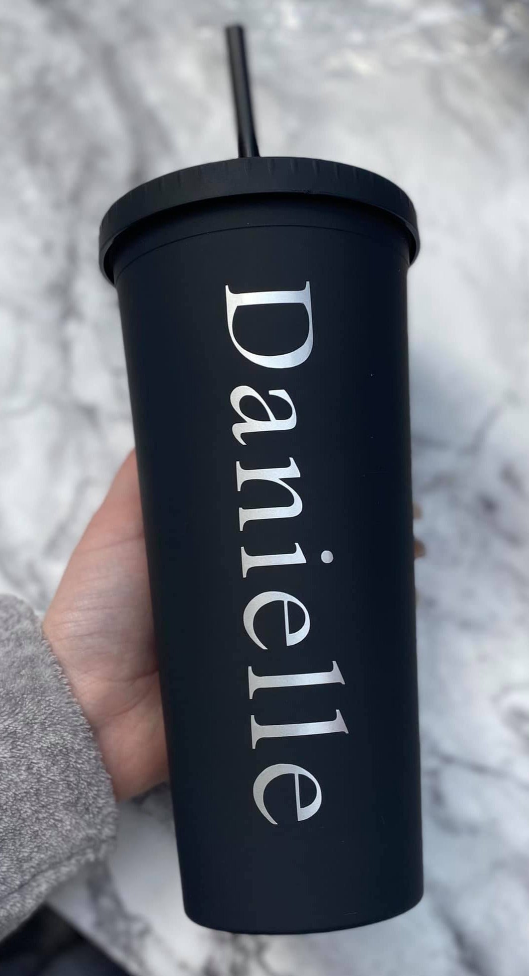 Double wall black tumblers