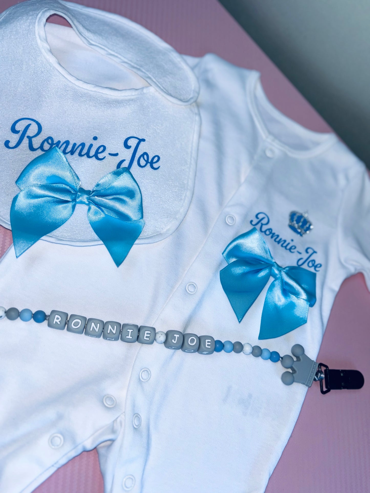 Personalised New Born Baby Set