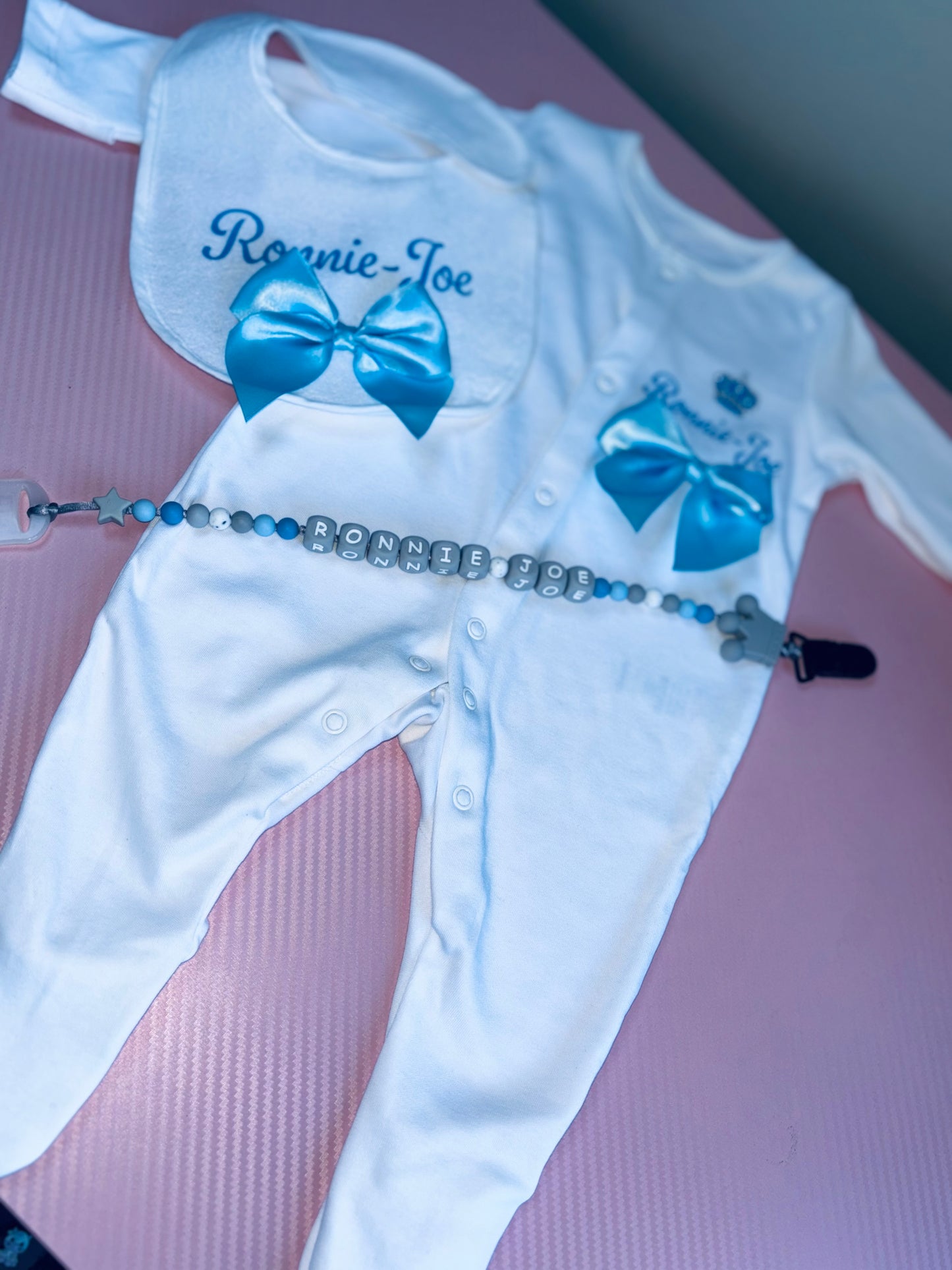 Personalised New Born Baby Set