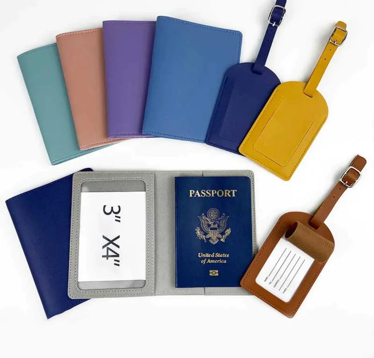 Personalised Passport Covers & Suitcase Tag
