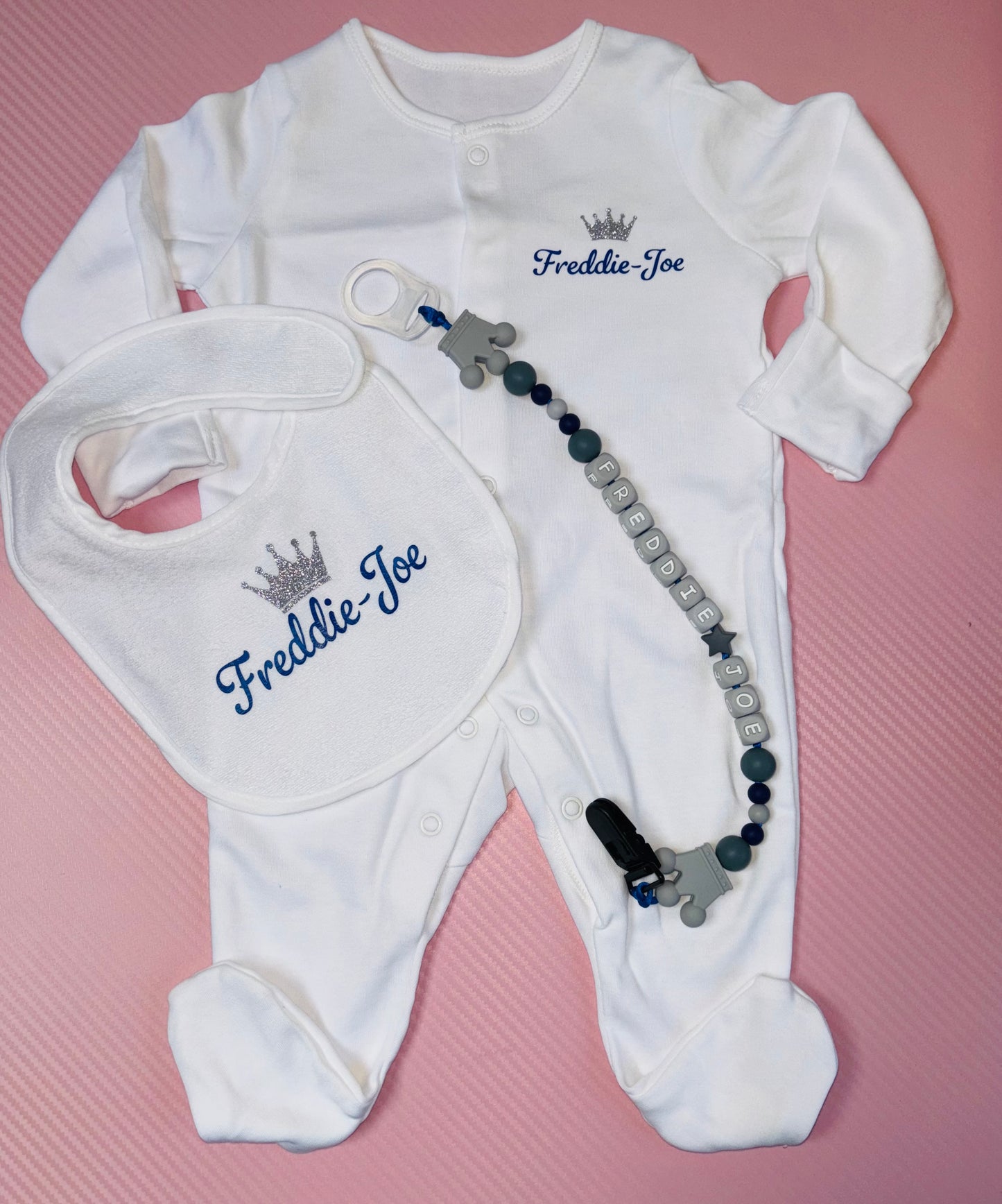 Personalised New Born Baby Set