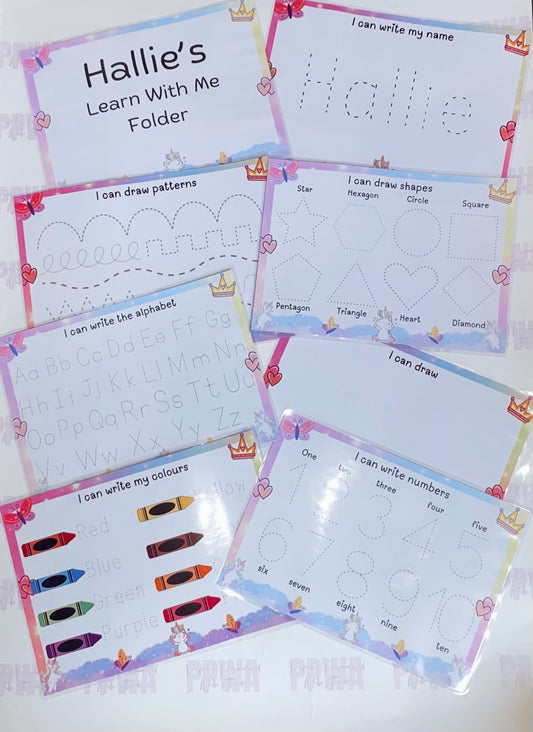 Personalised Learn With Me Folder