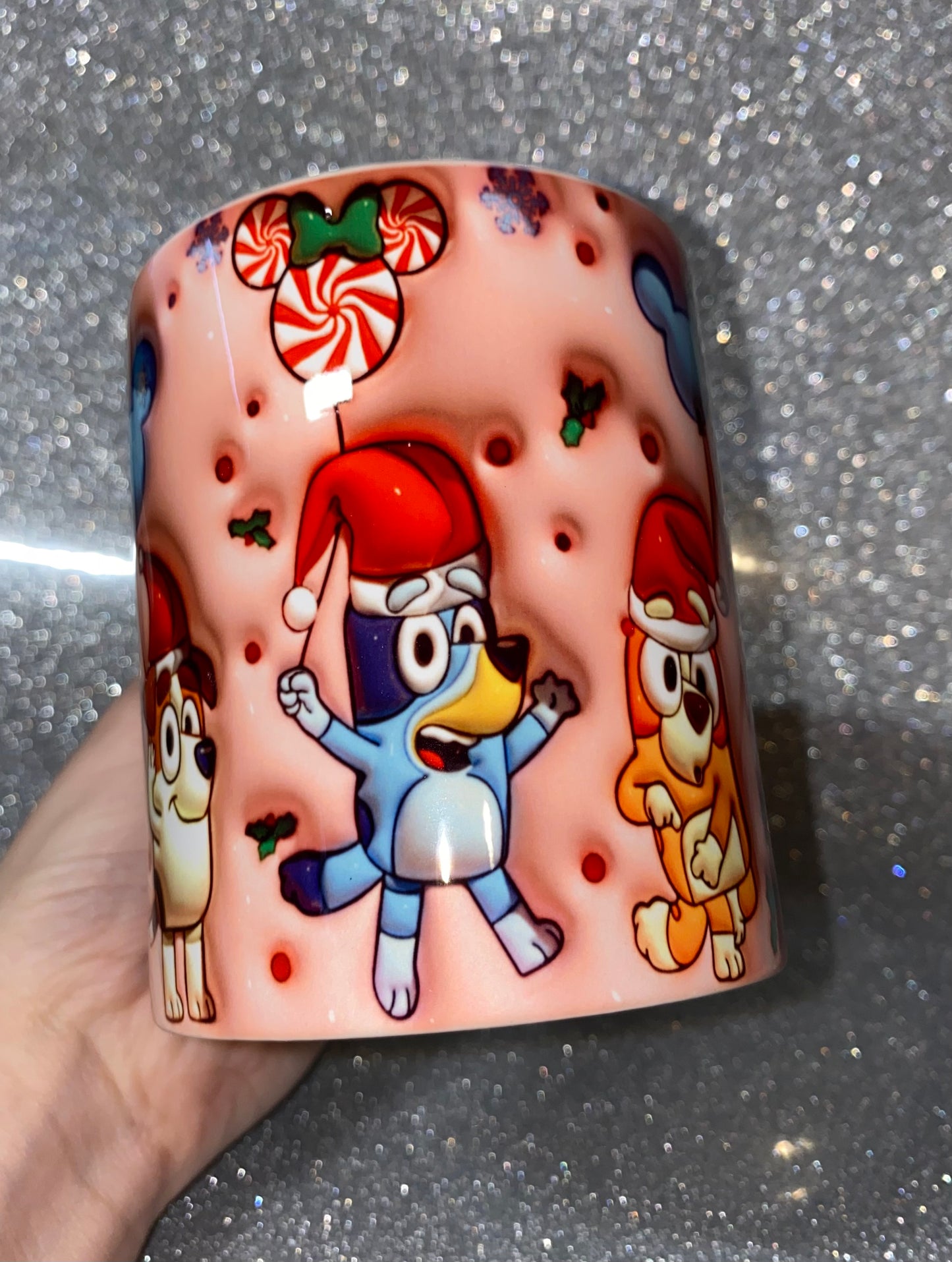 3D Bluey Christmas Mug 🎄🩵