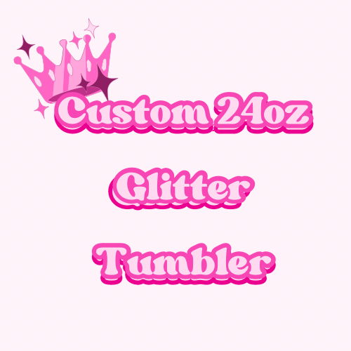Custom 24oz Glitter Tumbler