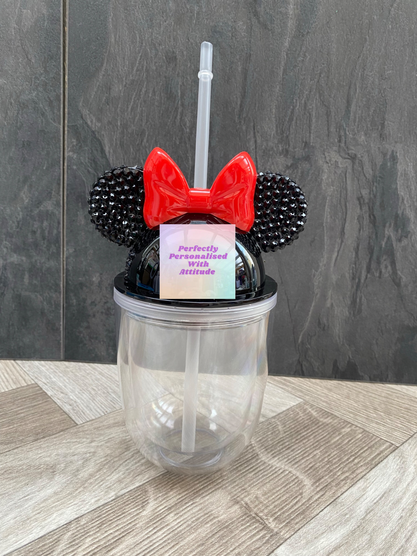 Red Bow Mouse Tumbler